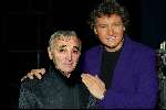 Amsterdam 18 decmber 2001
Opnames van de oudejaarsloterij van de Staatsloterij.Ariesten, 
Rene Froger en Charles Aznavour
