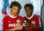 Romario met Hans Gilhaus 1989