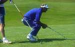 Sandy Lyle tijdens het Dutch Open 1992