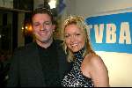 Amsterdam 16 decmber 2001
Uitreiking TV babes award in de Kroon.
Sophie de Boer met man