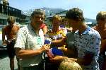 Theo Koomen tijdens de Tour de France 1983
