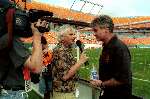 Theo Reitsma in gesprek met Guus Hiddink
2 februari 2002