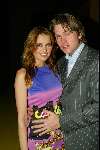 Amsterdam 10 december 2003
Veiling kleding Bekende Nederlanders. 
Mariska Hulscher met vriend