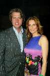Amsterdam 10 december 2003
Veiling kleding Bekende Nederlanders. 
Mariska Hulscher met vriend