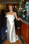 Scheveningen 15 december 2003
Brunch in het Holland casino in Scheveningen.
Mariska v Kolck in avondjurk