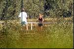 Tavernelle 1 augustus 2002
Prins Willem Alexander en Prinses Maxima tennissen