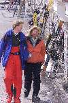 Zurs/Lech 4 April 2001
Prins Willem Alexander en Maxima enkele dagen na hun officiele verloving