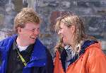 Zurs/Lech 4 April 2001
Prins Willem Alexander en Maxima enkele dagen na hun officiele verloving