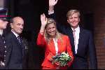 Noord Brabant 4 september 2001
Prins Willem Alexander en Maxima bezoeken Breda, Tilburg, Den Bosch en Eindhoven.
Mr. Houben commissaris van Nrd. Brabant