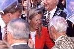 Noord Brabant 4 september 2001
Prins Willem Alexander en Maxima bezoeken Breda, Tilburg, Den Bosch en Eindhoven.
Frits Philips Sr. en Burgemeester Rein Welschen