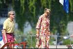 Porto Ercole 6 augustus 2003
Prinses Maxima  en Prins Willem Alexander op weg naar de Jumbo VI