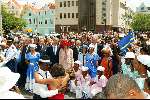 Curacao 7 mei 2002
Prins Willem Alexander en Maxima bezoeken Curacao