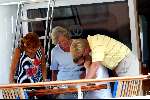 Porto Ercole 7 augustus 2003
Prinses Maxima  en Prins Willem Alexander op de Jumbo VI
