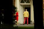 Den Haag 8 september 2002
Prins Willem Alexander en Prinses Maxima  bij Huis ten Bosch