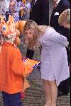 Leeuwarden 10 oktober 2001
Prins Willem Alexander en Maxima bezoeken de provincie Friesland.