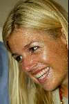 Curacao 12 augustus 2002
Prinses Maxima op Curacao