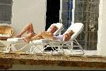 Curacao 13 augustus 2002
Prins Willem Alexander en Prinses Maxima aan het zonnen