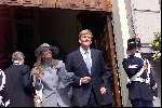 Den Haag 17 mei 2001
Trouwen Prins Constantijn en Prinses Laurentien Brinkhorst. Prins Willem Alexander en Maxima