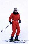 Zurs 17 februari 2001
Maxima tijdens haar wintersportvakantie