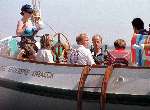 Muiden 18 juni 2000
Prins Willem Alexander en Maxima varen op de groene Draeck