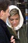 New York, 22 januari 2000
Prins Willem Alexander samen met Maxima na afloop van een diner samen met een beveiligingsbeambte
Rest. CIPRIANI Downtown