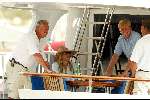Porte Ercole 23 juli 2002
Prins Willem Alexander en Prinses Maxima varen aan boord van de Jumbo VI met beveiligimg