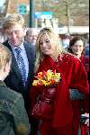 Leeuwarden 27 januari 2003
Prinses Maxima bezoekt samen met Prins Willem Alexander het Fries Historisch en letterkunding Centrum.