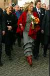 Leeuwarden 27 januari 2003
Prinses Maxima bezoekt samen met Prins Willem Alexander het Fries Historisch en letterkunding Centrum.
Ed Nijpels als commissaris v d Koningin van Friesland