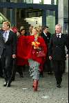 Leeuwarden 27 januari 2003
Prinses Maxima bezoekt samen met Prins Willem Alexander het Fries Historisch en letterkunding Centrum.