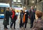 Amsterdam 28 december 2003
Prinses Maxima en Prinses Amalia wandelen met ouders Maxima en broer en zus bij Paleis op de Dam.
Peter Smulders bv