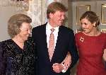 Den Haag 30 maart 2001
Verloving Prins Willem Alexander met Maxima
Met koningin Beatrix