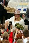 Wijhe en deventer 30 april
Koninginnedag  Maxima onder de paraplu