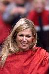 Arnhem 19 september 2001
Maxima en Prins Willem Alexander bezoeken
Gelderland. Maxima steekt tong uit