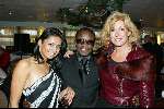 Scheveningen 15 december 2003
Brunch in het Holland casino in Scheveningen. 
Regilio Tuur met hoofdredaktrice Glamazine Nanda Lofvers