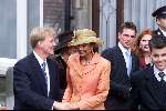 Utrecht 6 juli 2000
Prins Bernhard Jr en Annette Sekreve trouwen voor de wet in Utrecht.
Prins Willem Alexander en Prinses Marilene en Prins Maurits