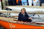 Kaagdorp 11 juli 2002
Prins Willem Alexander op een Oranje Regenboog zeilboot die hij net heeft gekregen