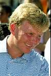 Curacao 12 augustus 2002
Prins Willem Alexander 
Met gele tanden