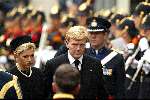 Delft 15 oktober 2002
Begrafenis Prins Claus.
Prins Willem Alexander en Prinses  Maxima