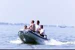 Muiden 18 Juni 2000
Prins Willem Alexander en Laurentien Brinkhorst op een rubberen boot