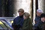 New York, 22 januari 2000
Prins Willem Alexander samen met Maxima na afloop van een diner samen met een beveiligingsbeambte
Rest. CIPRIANI Downtown