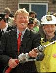 30 April 2000
Pri ns Willem Alexander als brandweerman tijdens een bezoek aan Brabant tijdens koninginnedag
