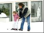 Lech 21 december 2003
Linda de Mol op Vakantie met haar kinderen 
Hier haar vriend Sander Vahle met hun dochtertje Noa
Wintersport