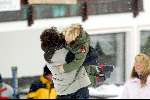 Lech 21 december 2003
Linda de Mol op Vakantie met haar kinderen 
Hier samen met haar zoontje Julian de Mol en vriend Sander Vahle
Wintersport