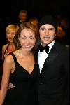 Amsterdam 15 december 2003
Premiere Lord of the Rings in Tuschinski.
Winston Gerschtanowitz met vriendin Renate