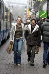 Amsterdam 4 december 2004
Angela Schijf met haar man Tom v Landuyt winkelend in Amsterdam