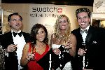 Amsterdam 9 december 2004
Miljonairs fair in de Rai Amsterdam.
Inge de Bruijn Pieter v d Hoogenband  Leontien v Moorsel en Benno leeser met nieuwe swatch