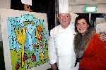 Ouderkerk aan de Amstel 2 december 2004
Presentatie boek Cas Spijkers.
Cas Spijkers met  Miriam Slaats