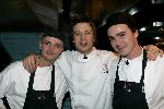 Amsterdam 14 december 2004
Opening restaurant Fifteen van Jamie Oliver in Amsterdam.
Jamie Oliver met de chefkoks