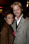 Amsterdam 13 december 2004
Premiere Floris in Tuschinski in Amsterdam.
Katja Schuurman met Thijs Romer