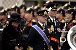 Delft 11 december 2004
Begrafenis Prins Bernhard in Delft.
Koning Carl gustaf van Zweden met zijn vrouw Koningin Silvia